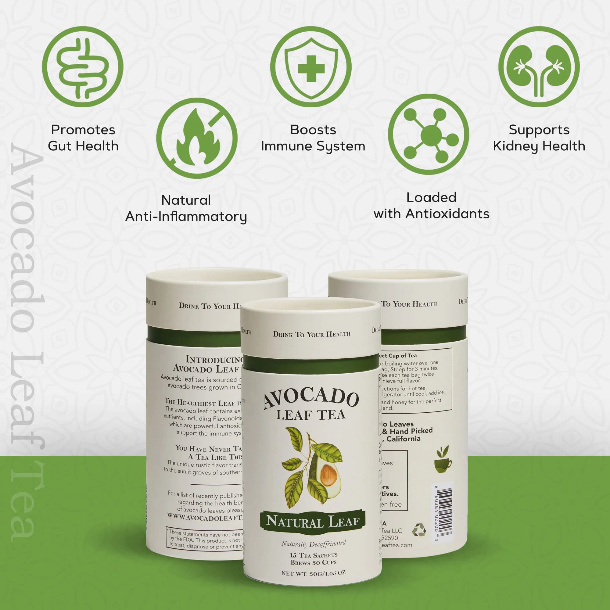Organic Herbal Tea - 100% Natural, Caffeine-Free, Antioxidant-Rich Immune Boosting Tea for Cold Brew or Hot Tea | 15 Tea Bags (30 Servings) - Perfect for Relaxation, Wellness & Daily Detox | Only $0.49 per Cup