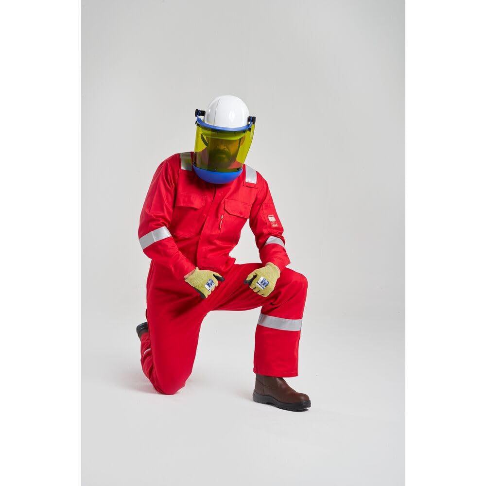 Portwest FR94 Bizflame Fire Resistant Coverall with FR Reflective Tape - ASTM NFPA Certified - Red - Medium - Flame Resistant Workwear for Industrial Safety & Hazardous Environments