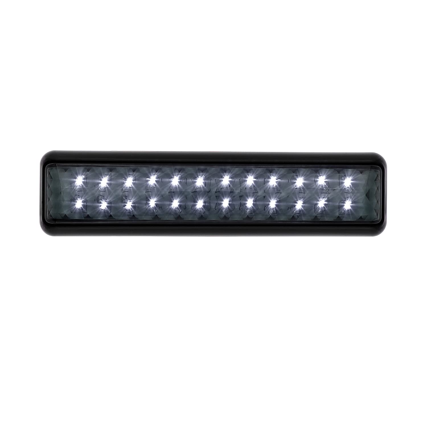 Meerkatt 8 Inch Smoked Lens White LED Clearance Light - Waterproof Reverse Backup Lamp for Trucks, Trailers, Pickups & Boats (12V DC Universal, Pack of 1) - Perfect for Night Driving & Off-Road Safety