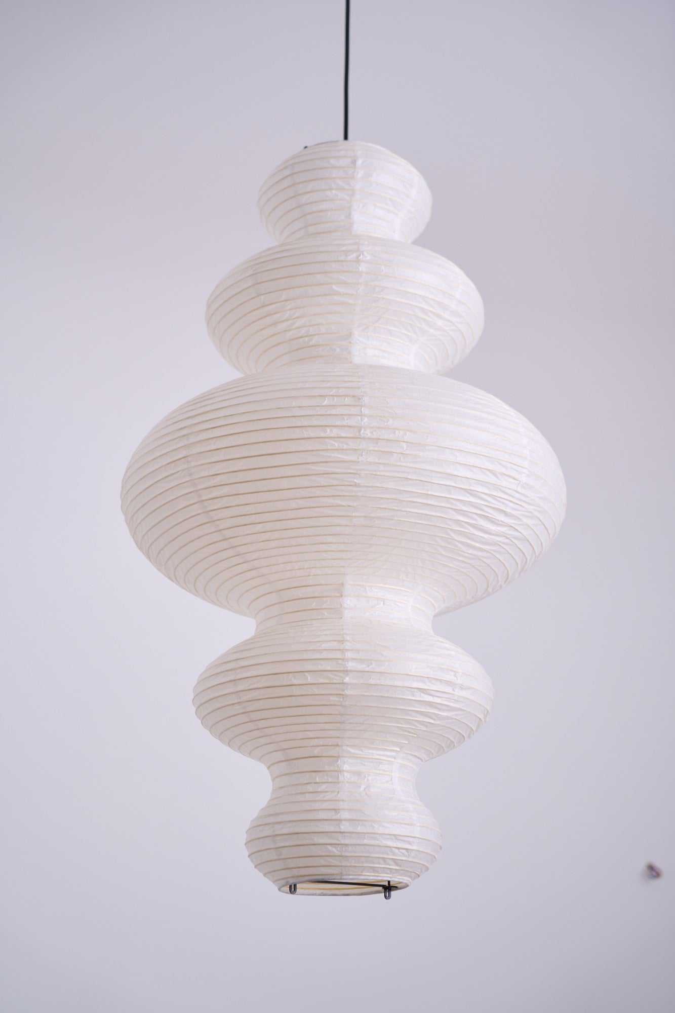 Akari Juni Pendant Lamp - Modern Japanese Paper Light Fixture for Dining Room, Bedroom & Living Room Decor
