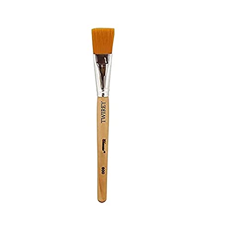 TWIREY Synthetic Hair Face Pack Brush - Professional Cosmetic Tool for Skincare & Facial Treatments | Home, Salon & Spa Use | Pack of 1 | Gentle Exfoliation & Even Product Application