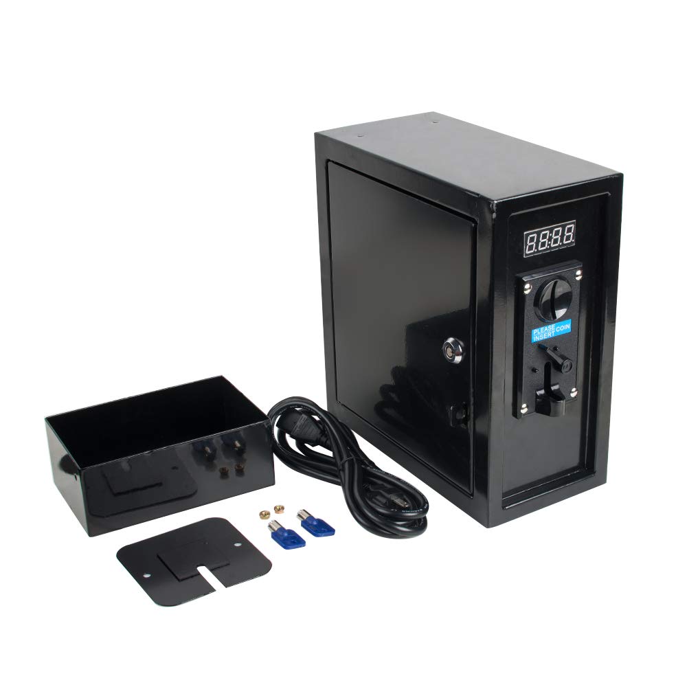 Programmable Coin Operated Timer Control Box with Multi-Coin Selector for Vending Machines - Fast 3-5 Day Shipping | Perfect for Arcades, Laundromats, and Amusement Centers