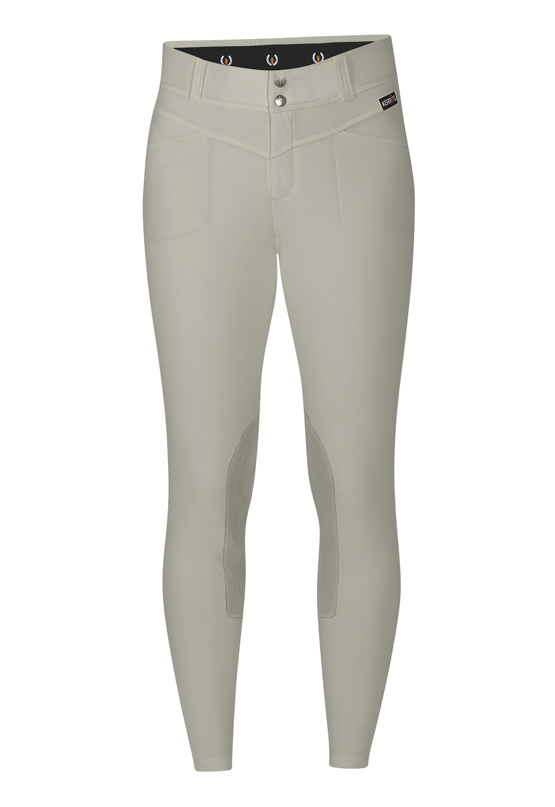 Kerrits Women's Petite Crossover II Knee Patch Riding Breeches – Durable Equestrian Pants with Pockets for Year-Round Horseback Riding | Perfect for Dressage, Show Jumping & Trail Riding
