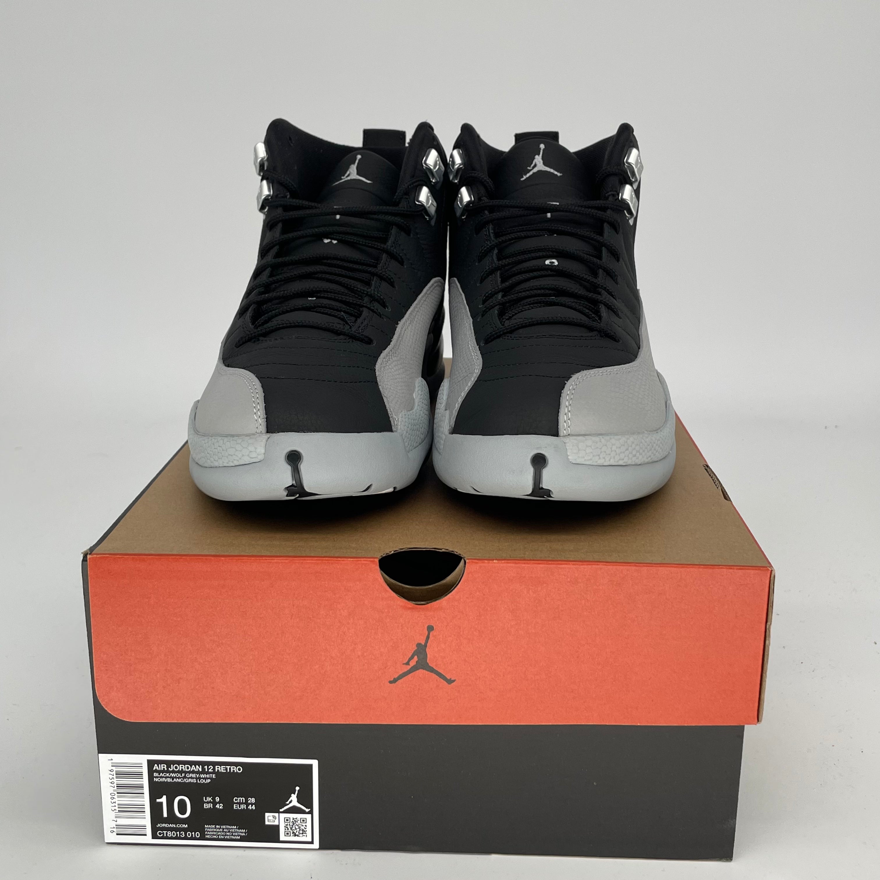 AIR JORDAN 12 Barons Basketball Shoes Men's Size 10/11.5W Retro Sneakers Black/White CT8013-010 | Perfect for Streetwear, Casual Outfits & Basketball Games