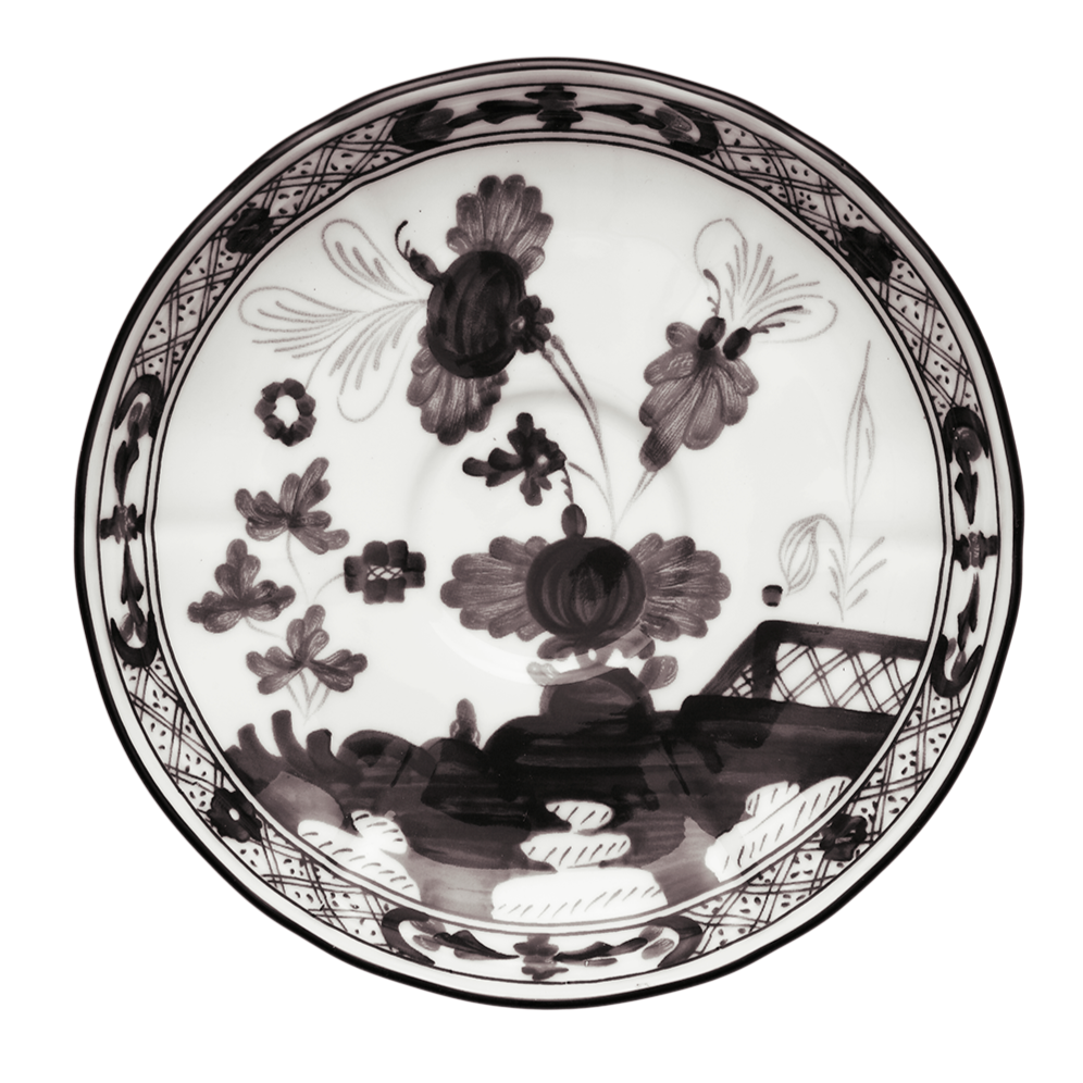 Oriente Italiano Tea Saucer - Albus White Porcelain Dessert Plate for Afternoon Tea, Coffee & Cake - Elegant Tableware for Home, Cafe & Restaurant Use