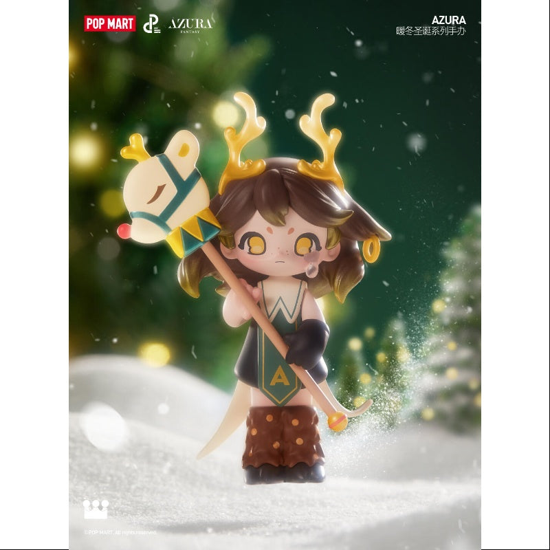 AZURA Warm Christmas Series Golden Reindeer Ornament - Festive Holiday Decor for Tree, Mantel & Home Decorations - Perfect for Xmas, Winter & Holiday Season