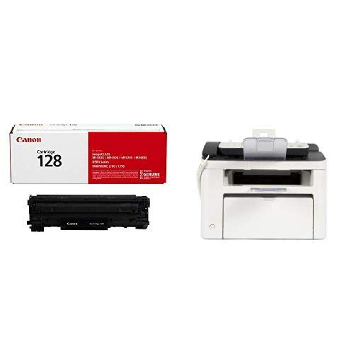 Original Canon 128 Black Toner Cartridge (3500B001AA) - Compatible with Canon FAXPHONE L100 Laser Multifunction Fax Machine - Ideal for Home Office & Small Business Printing, Faxing & Copying Needs