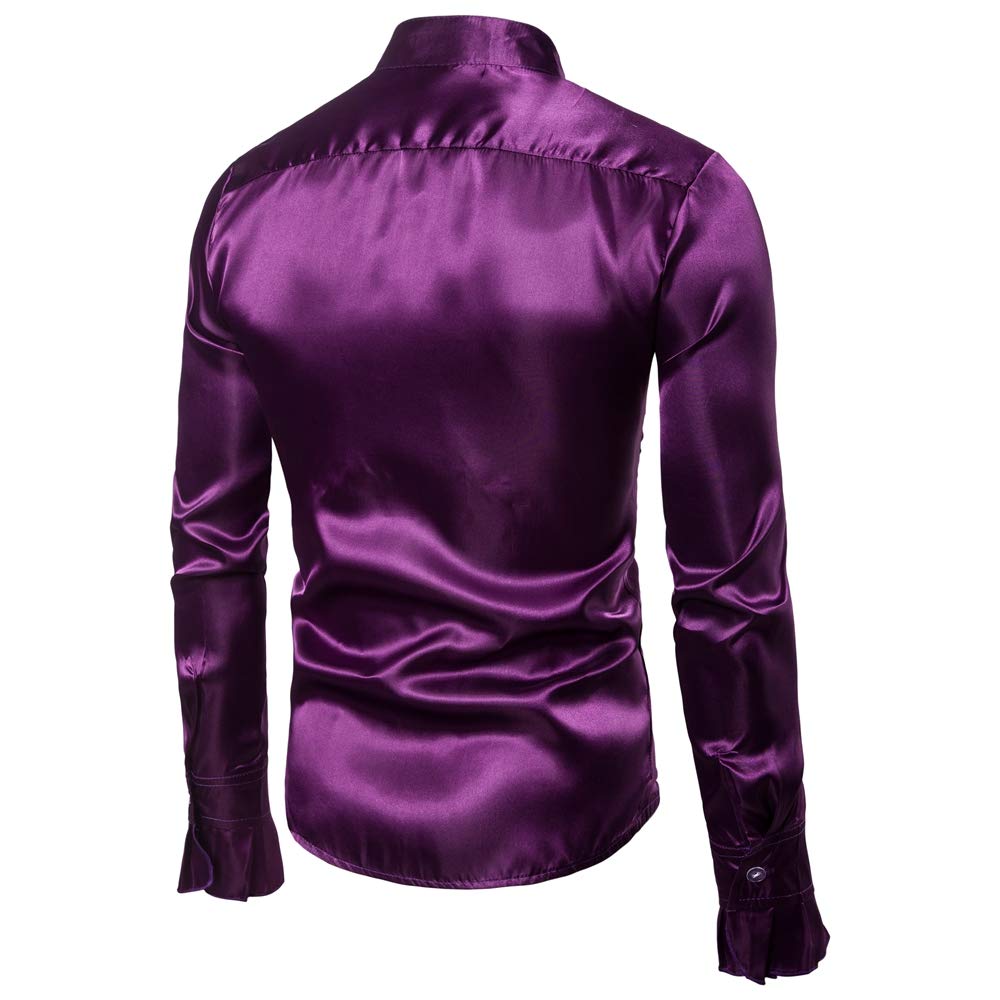 Men's Floral Long Sleeve Dress Shirts for Wedding, Prom & Party - Stylish Button Down Formal Shirts for Business, Office & Special Occasions