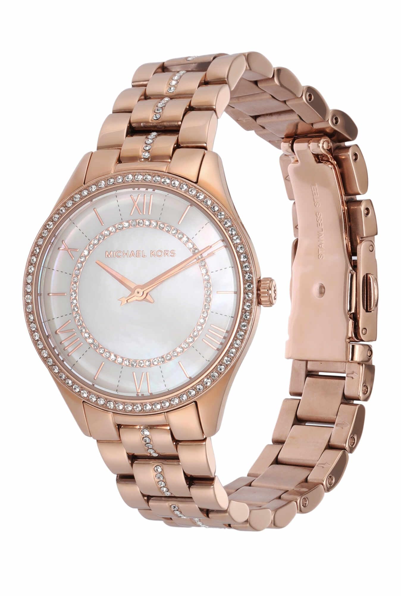 Michael Kors Lauryn Women's Stainless Steel Bracelet Watch - Elegant Fashion Watch for Women | Perfect for Office, Parties & Everyday Wear
