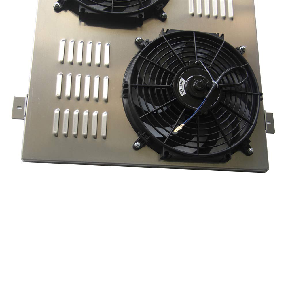 AlloyWorks Aluminum Radiator Fan Shroud for 1991-1993 Dodge D250 D350 W250 W350 with 5.9L Cummins Diesel Engine - Heavy Duty Cooling Upgrade for Towing & Off-Road Use