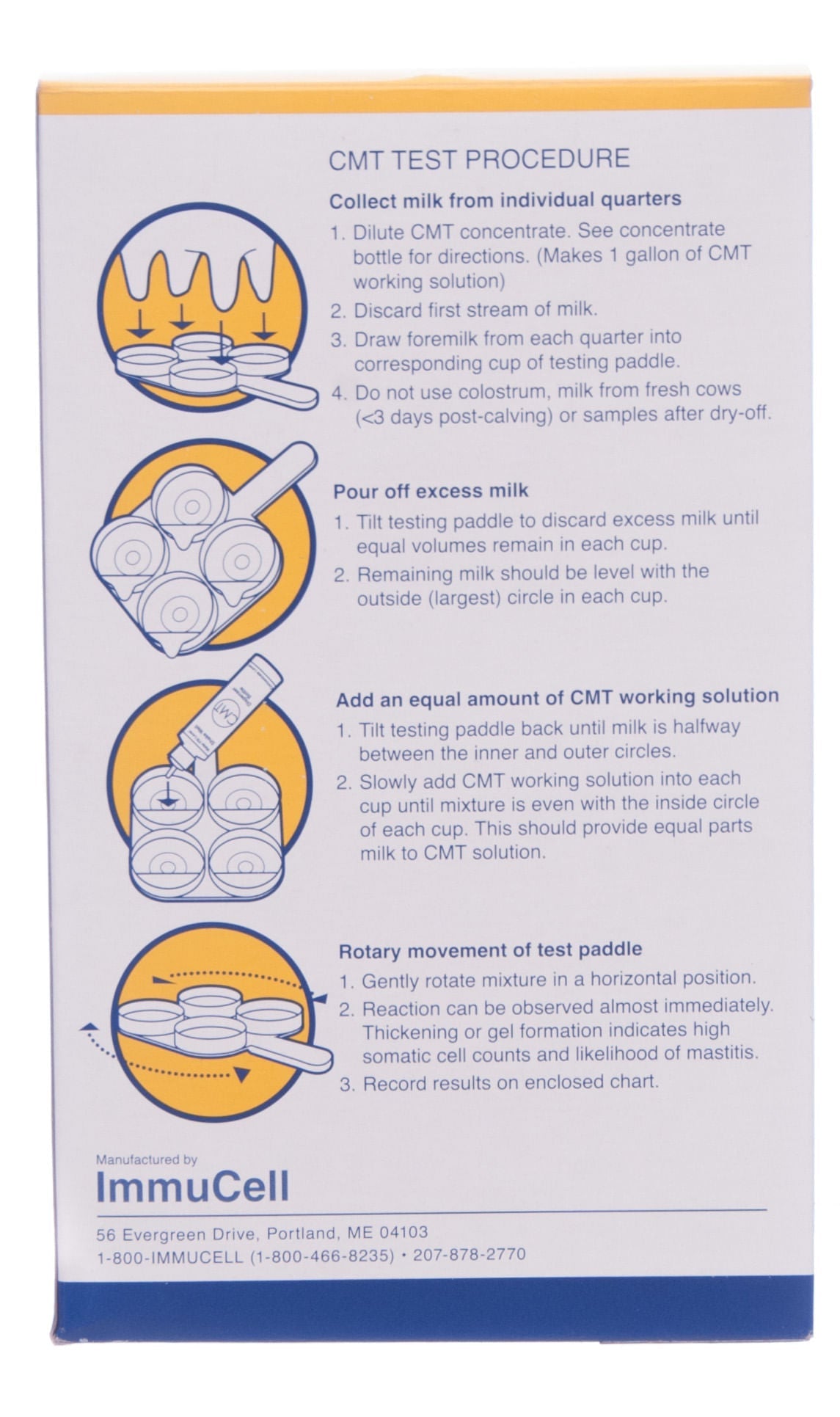 CMT California Mastitis Test Kit for Dairy Cows - Mastitis Detection Supplies with Accessories - Ideal for Veterinary Clinics & Dairy Farm Testing