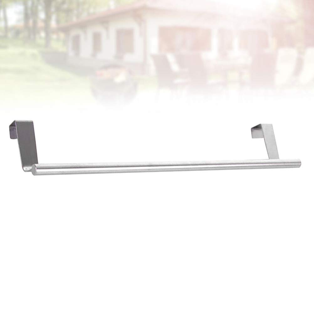 Cabilock 1pc Metal Wall Mounted Towel Rack Holder - Space Saving Bathroom Organizer Shelf for Kitchen, Bathroom & Laundry Room Storage