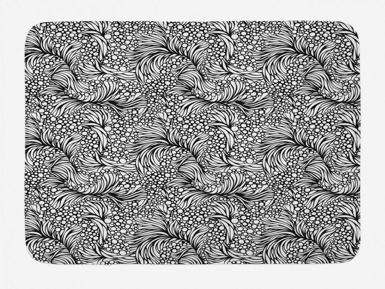 Ambesonne Plush Non-Slip Bath Mat - 30.2