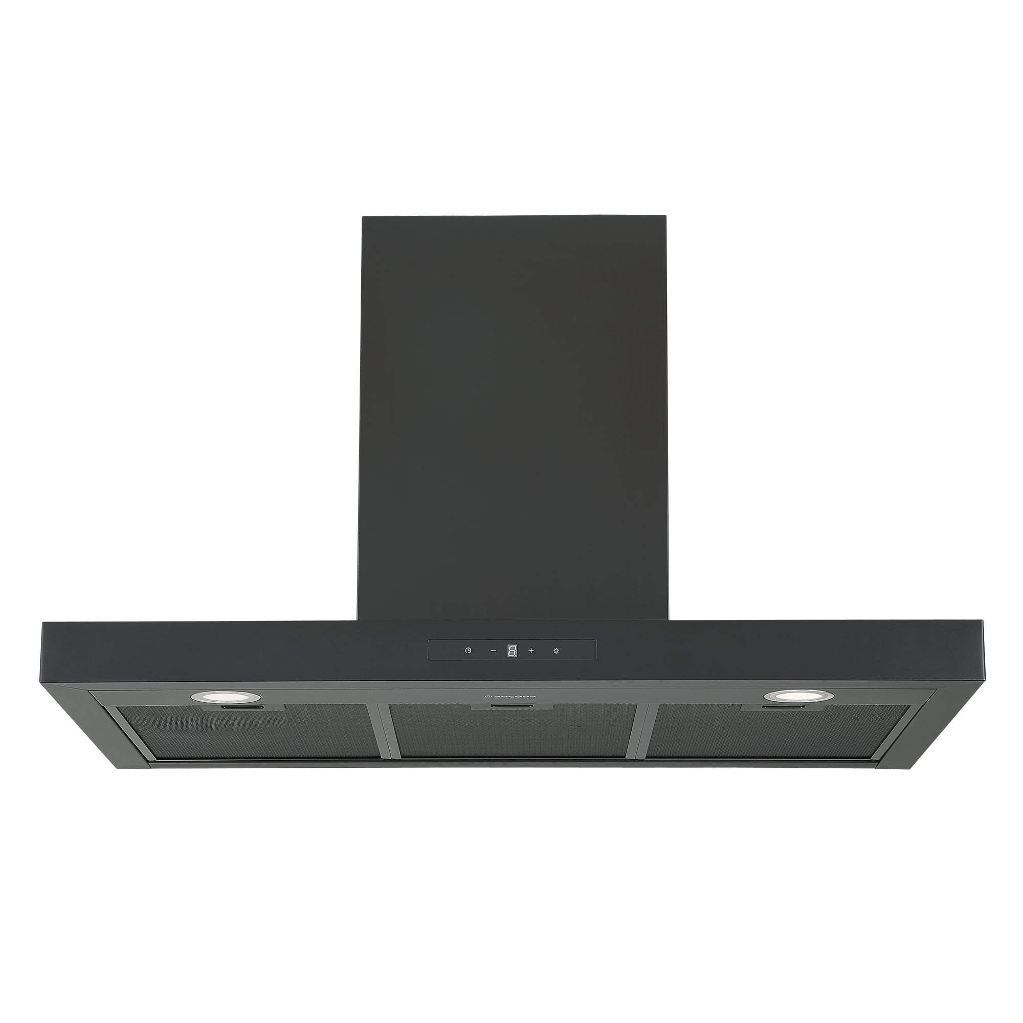 Ancona 36-Inch 440 CFM Convertible Wall Mount Range Hood in Matte Black - Powerful Kitchen Ventilation for Gas Stoves & Cooking Areas