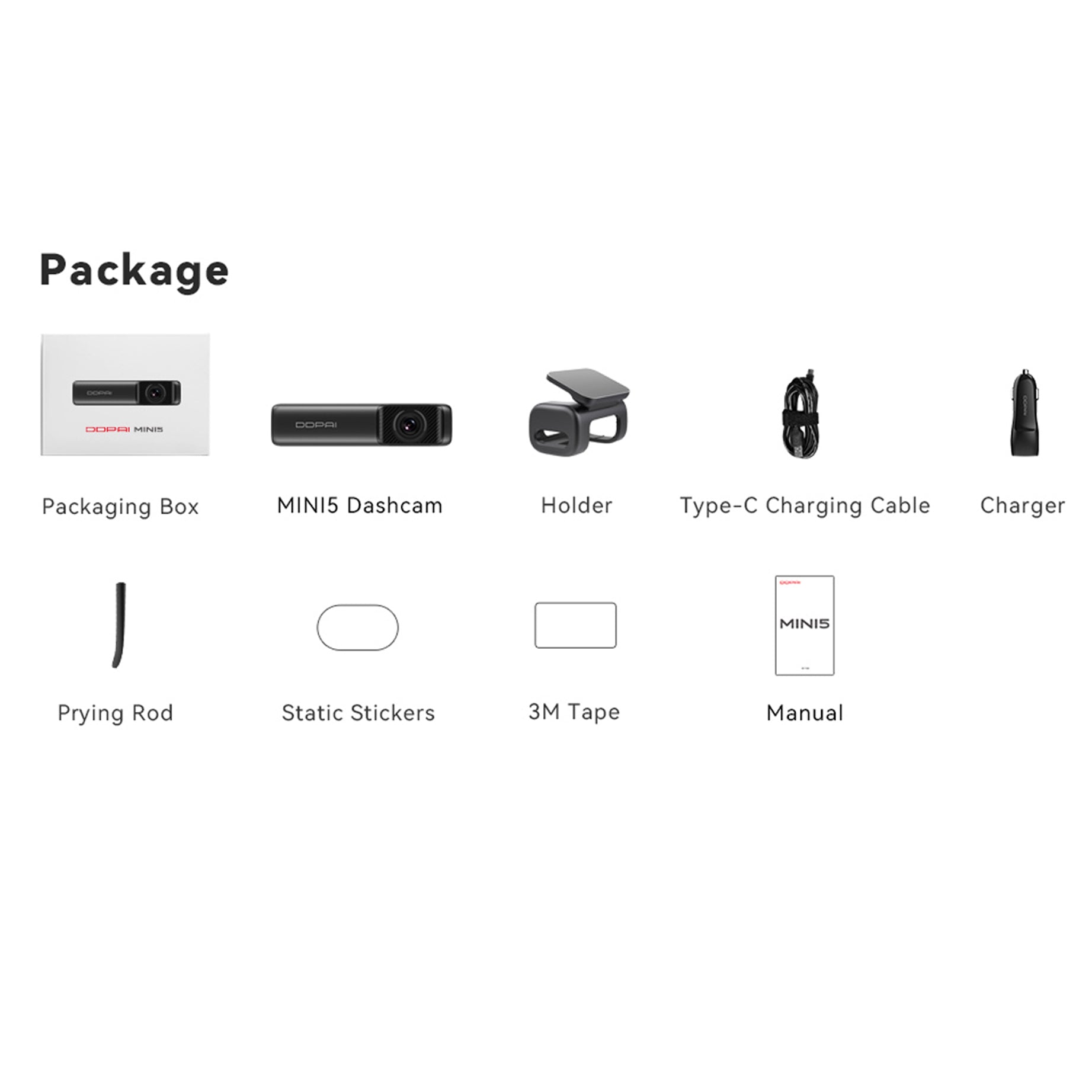 DDPAI Mini 5 4K UHD 2160P Dash Cam with 4G LTE Box - Car Camera Recorder for Night Driving, Parking Mode & Accident Evidence - Perfect for Uber/Lyft Drivers, Fleet Vehicles & Road Trips