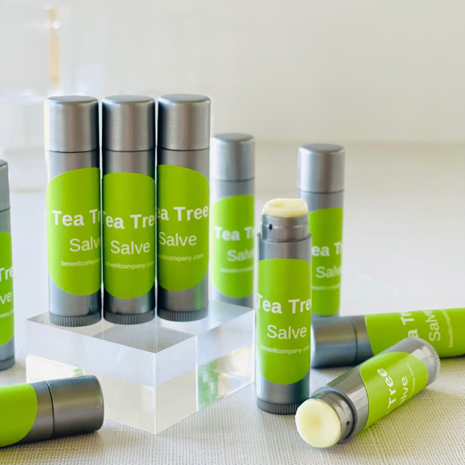 Organic Tea Tree Salve for Skin Care - Natural Healing Balm for Acne, Eczema & Dry Skin - Perfect for Daily Moisturizing & Soothing Irritation