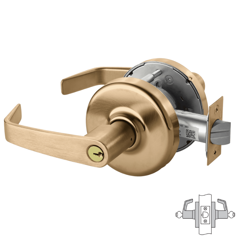 Corbin Russwin CLX3332 NZD Cylindrical Lock - Institutional Function with Multiple Core Options | Secure Doors for Schools, Hospitals & Commercial Buildings