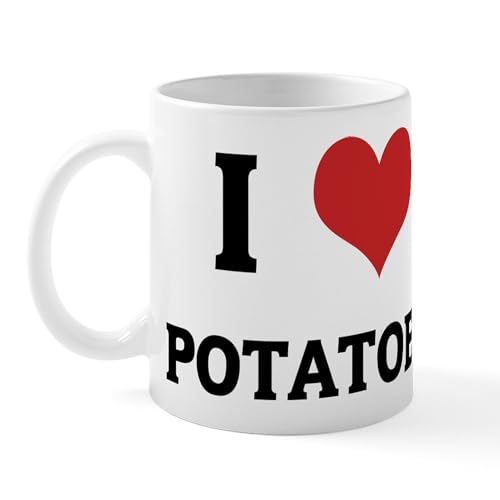 White - I Love Potatoes Mug