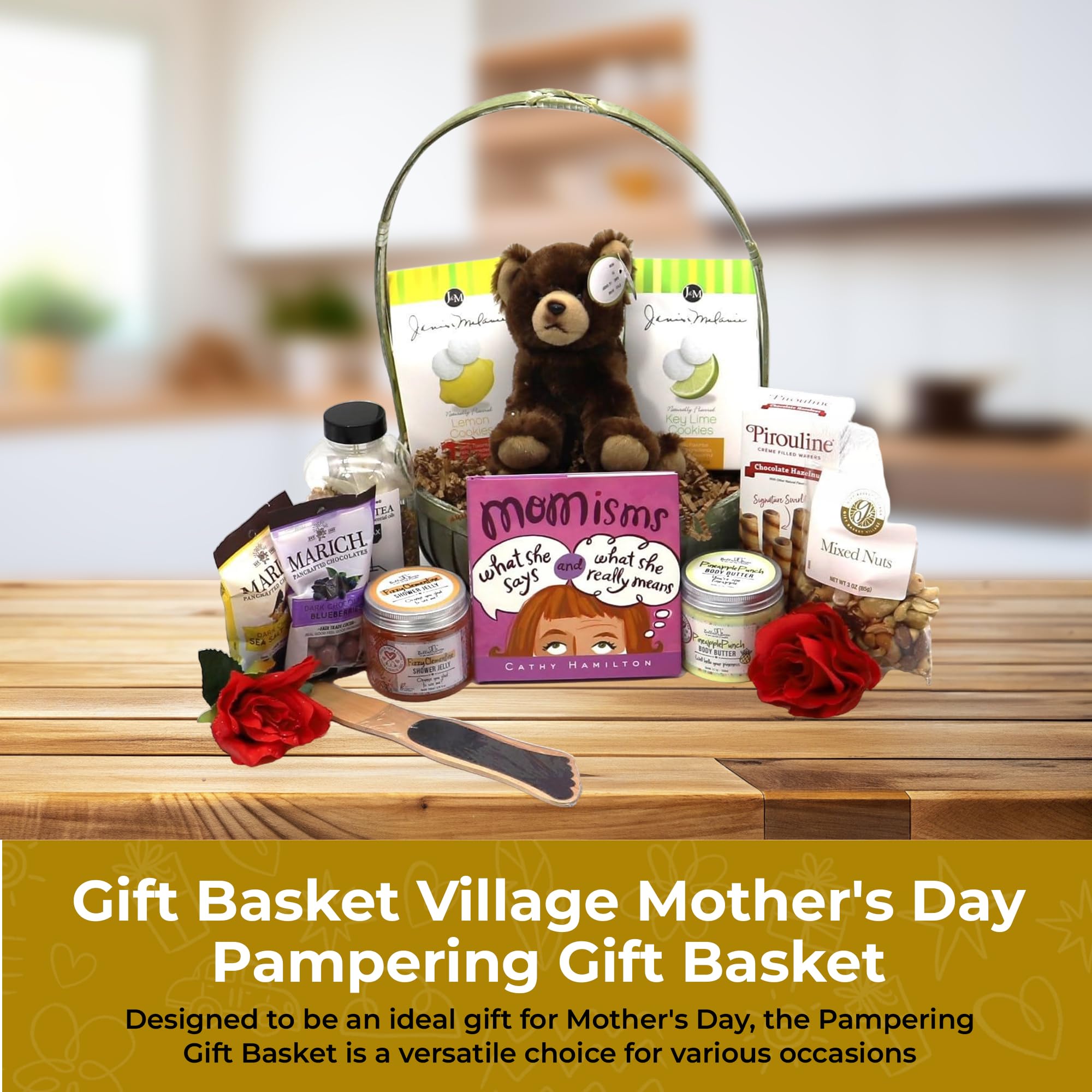 Happy Mother’s Day Gift Basket - Premium Spa Package for Women with Relaxation Essentials | Thoughtful Present for Mom, Birthday, Anniversary & Special Occasions | Ideal for Home Spa, Self-Care & Stress Relief