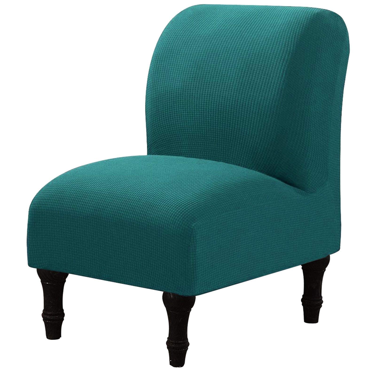 Eco-Friendly Removable Washable Armless Chair Slipcover - Printed Accent Furniture Protector for Living Room, Dining Room, Hotel - Perfect for Home Decor, Office, and Guest Room Seating