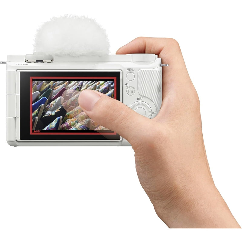 Sony Alpha ZV-E10 II Mirrorless Digital Camera with 16-50mm Lens - White | Vlogging, YouTube, Travel & Content Creation for Beginners & Professionals