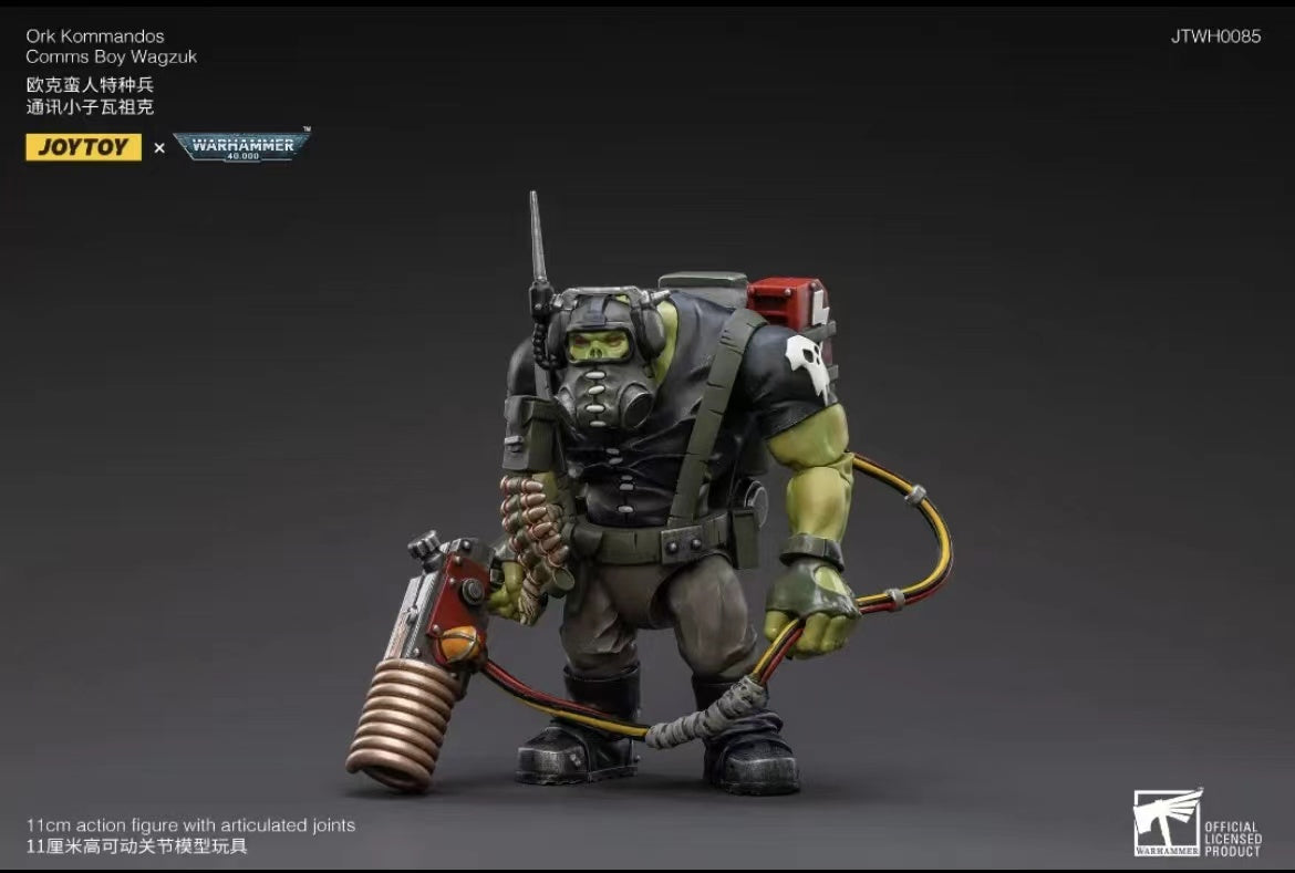 JOYTOY 1/18 Scale Warhammer 40K Ork Kommandos Action Figure - Highly Detailed Collectible Model for Tabletop Gaming & Display
