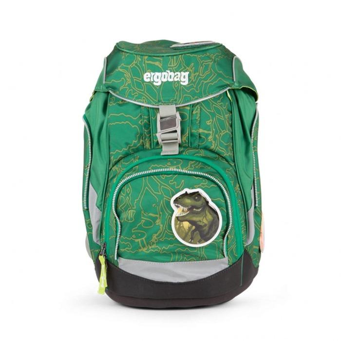 Ergobag 6-Piece School Backpack Set with Dinosaur & Bear Design - Perfect for Kids, Students, and Daily Use in Classroom, Travel, and Outdoor Activities