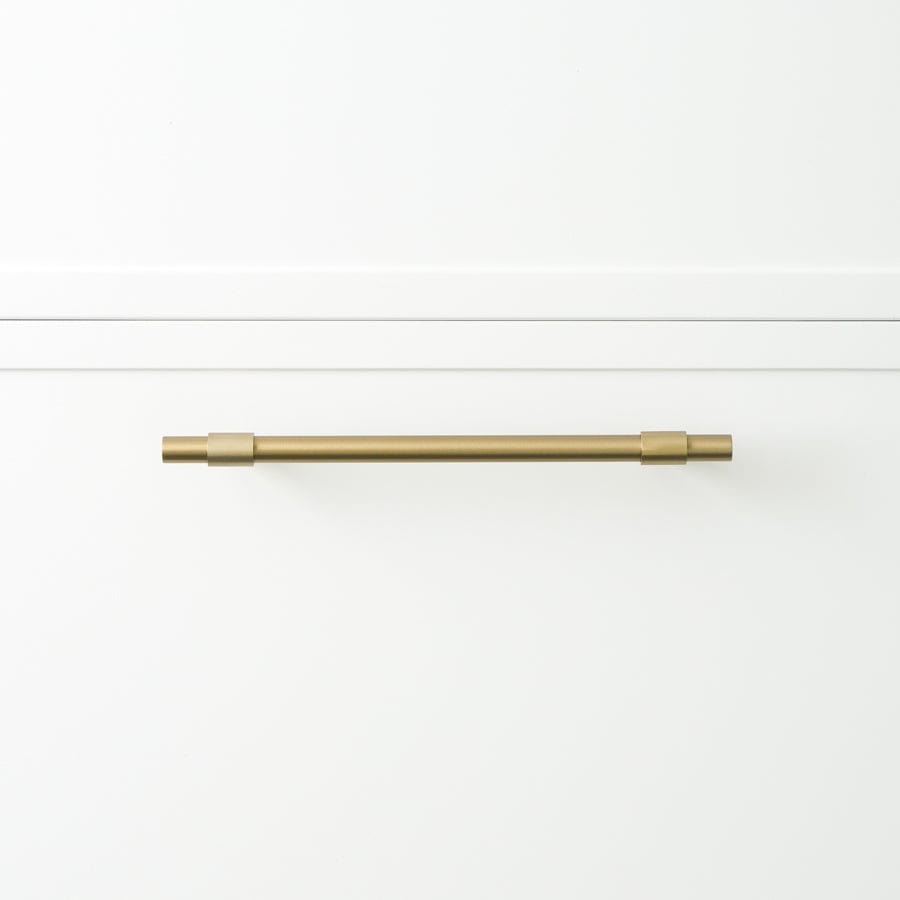 250mm Warm Brushed Nickel Cabinet Pull - Modern Kitchen & Bathroom Drawer Handle for Cabinets, Dressers, and Furniture (Set of 10) - Perfect for Home Renovation and DIY Projects