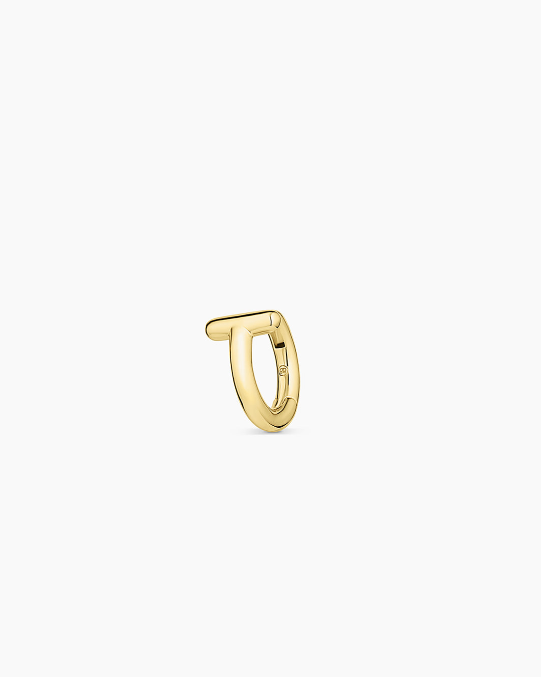 Alphabet Single Huggie Earrings - Minimalist Gold Plated Initial Letter Studs for Women - Perfect for Everyday Wear, Gifts & Special Occasions
