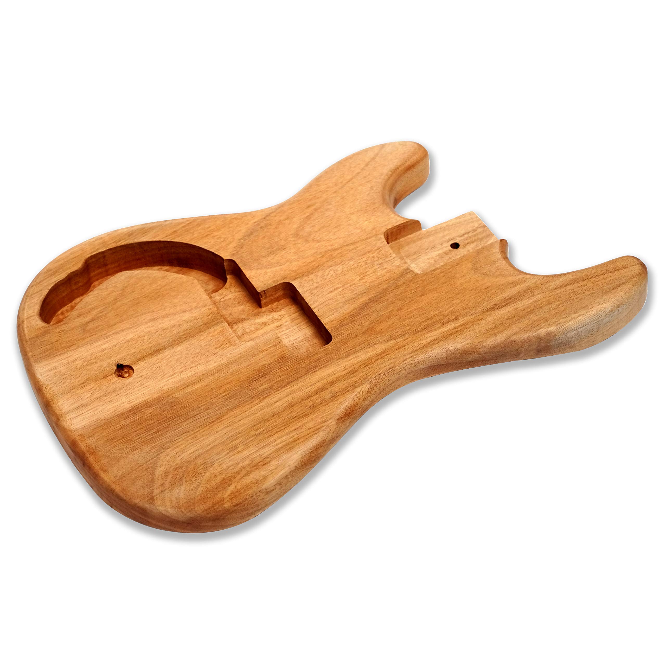 Left-Handed Unfinished PB Bass Guitar Body - Okoume Wood for DIY Custom Builds | Perfect for Musicians & Luthiers | Studio & Live Performance Ready
