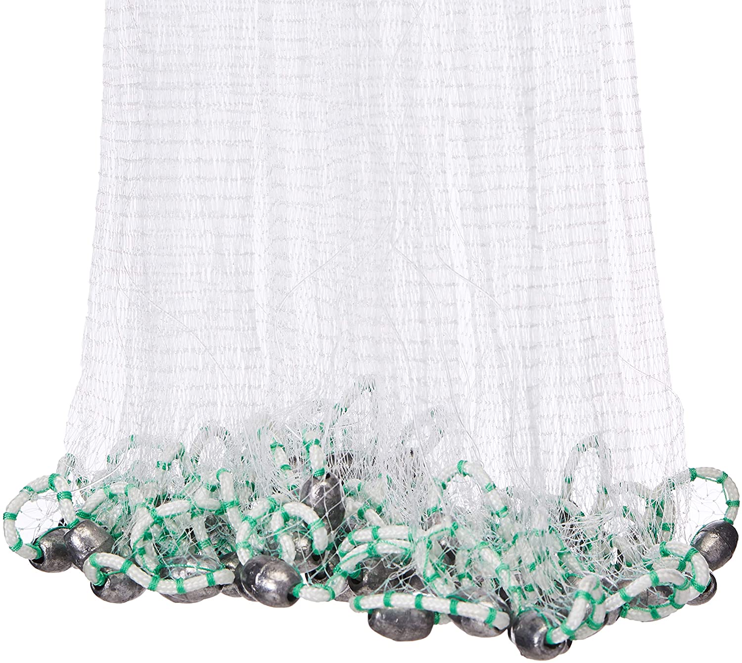 4-Pack White Cast Nets for Fishing - Durable & Lightweight for Saltwater, Freshwater, and Bait Collection