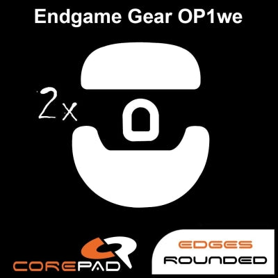 Corepad Skatez Mouse Feet for Endgame Gear OP1, OP1 8K, OP1 RGB & OP1we - Ultra Smooth Gliding Gaming Mouse Skates for Esports & FPS Gaming