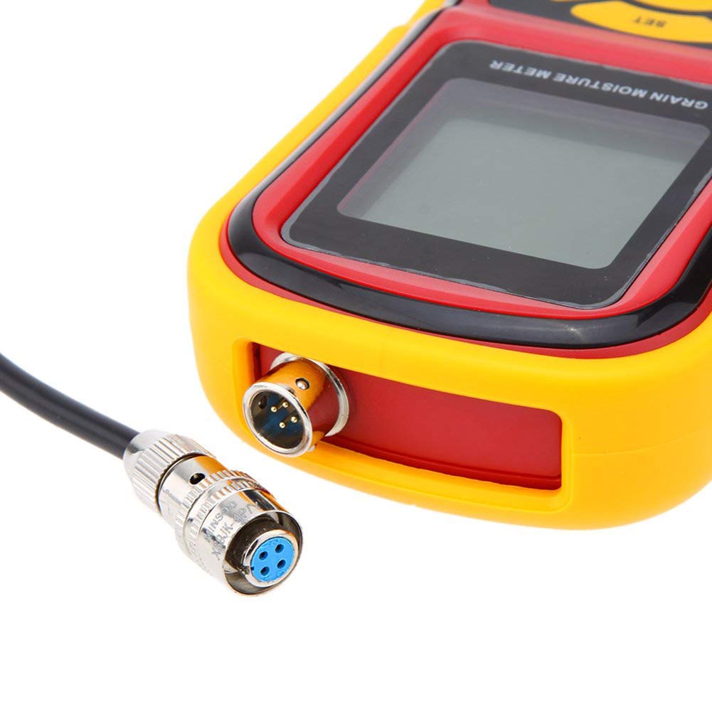 Portable Digital Grain Moisture Meter - LCD Display Hygrometer for Corn, Wheat, Rice, Beans - GM640 Grain Tester with Measuring Probe | Perfect for Farmers, Agriculture & Food Storage Quality Control