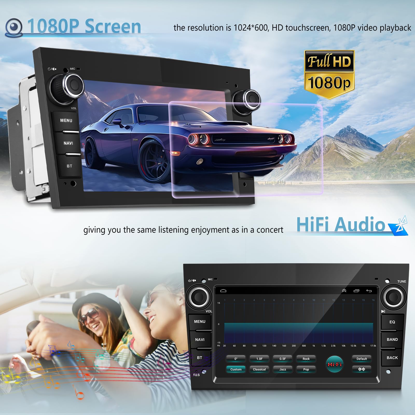 2GB RAM 64GB ROM Android Car Stereo for Vauxhall Corsa Opel Astra Vectra Zafira Antara - 10.1