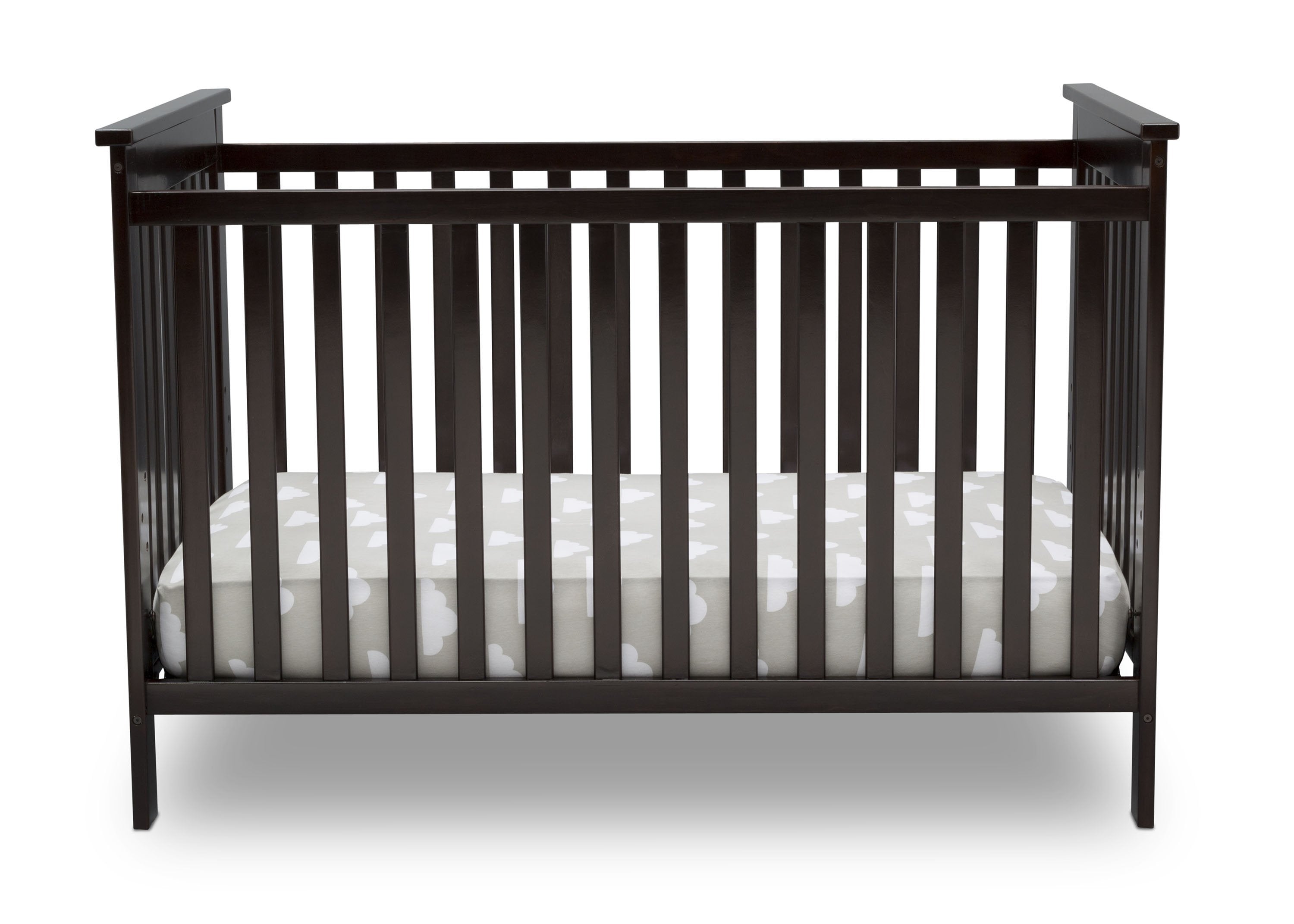 Adley 3-in-1 Convertible Baby Crib - Toddler Bed & Daybed - Safe Nursery Furniture for Newborns & Kids - Perfect for Bedrooms, Daycare & Guest Rooms