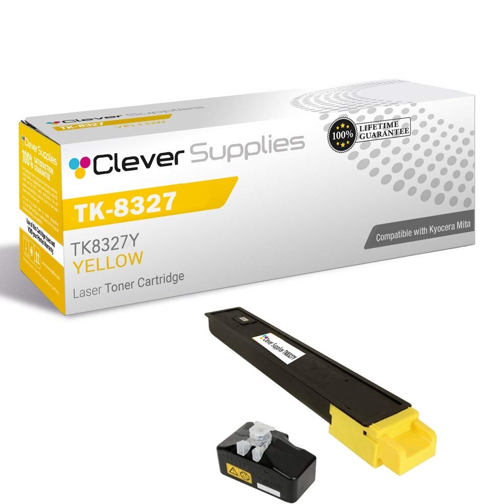 Kyocera TK-8327 Yellow Toner Cartridge - Compatible for TASKalfa 2551ci - Office Printing