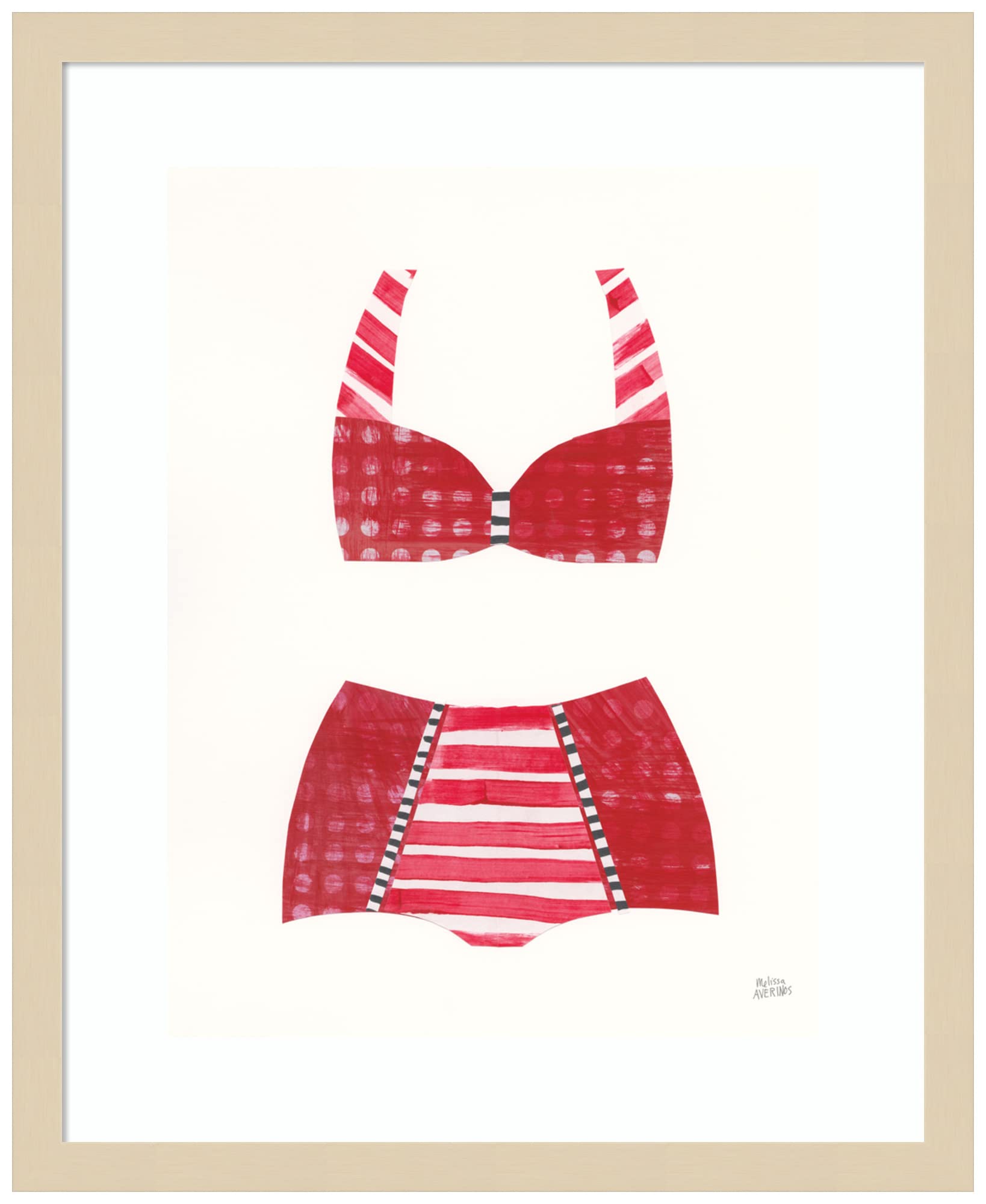 Amanti Art Framed Wall Art Print 21x17 - Bathing Beauty II by Melissa Averinos | Modern Contemporary People Wall Decor | Small Poster Painting for Living Room, Bedroom, Bathroom & Kitchen | Perfect for Home, Office & Gift Giving