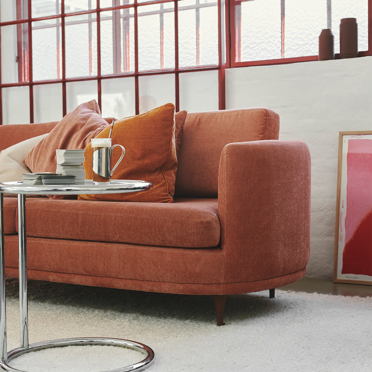 Elinor Fabric 3-Seater Sofa - Modern Comfortable Living Room Couch for Small Spaces, Apartments & Cozy Homes | Perfect for Lounging, Entertaining & Relaxing