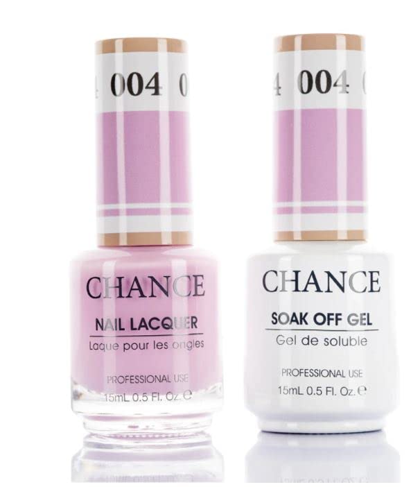 CHANCE Soak Off GEL POLISH DUO - All In One Gel Lacquer & Matching Nail Polish Set (Shade 04) | Long-Lasting Manicure for Salon & Home Nail Care | Perfect for Weddings, Parties & Everyday Wear
