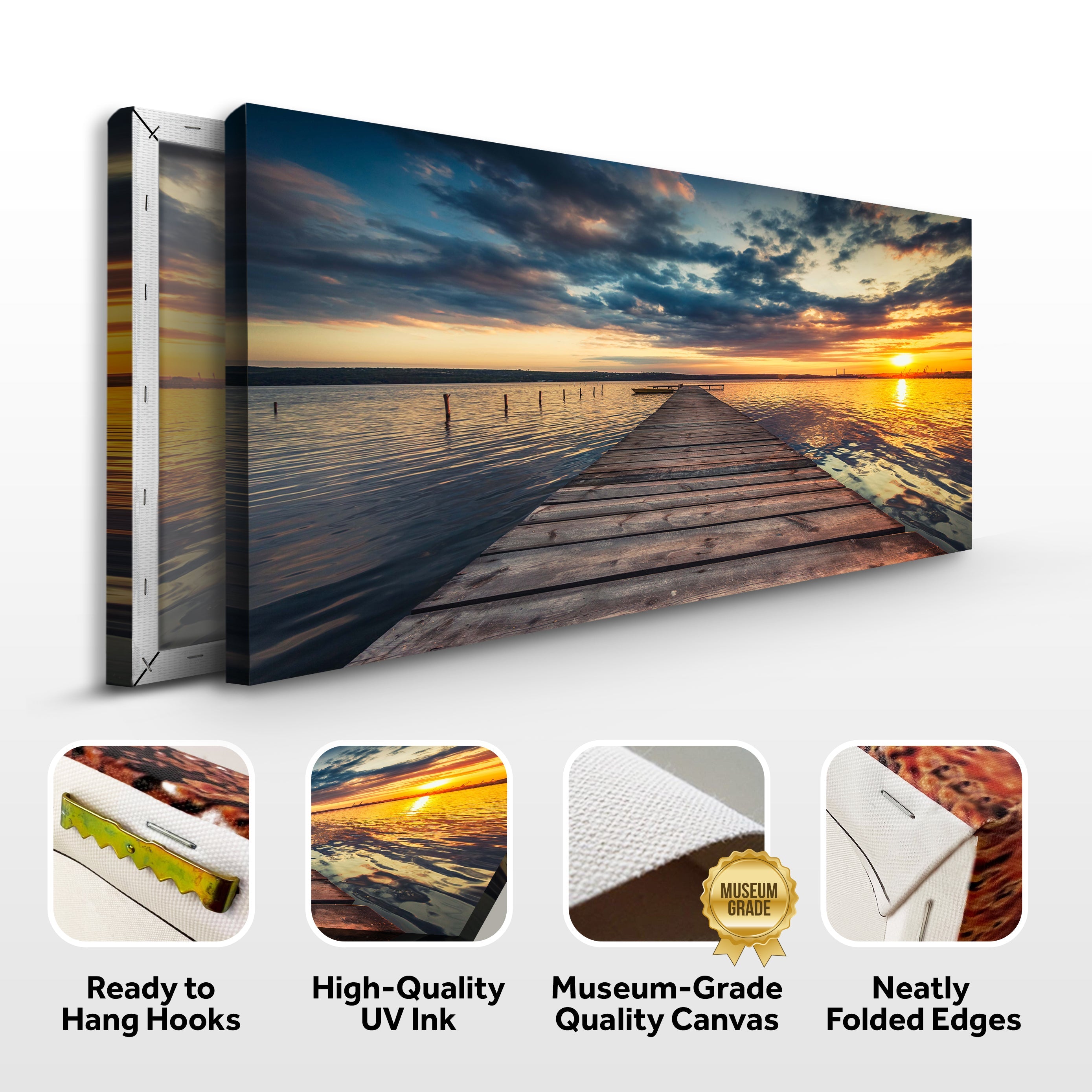 Mirror Lake & Lake Matheson Canvas Wall Art Print - Stunning New Zealand Landscape Photography for Home & Office Decor