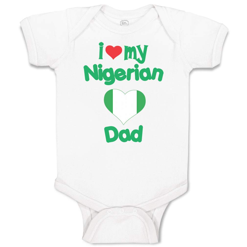 Funny Nigerian Dad Baby Bodysuit - Cotton Onesie for Boys & Girls - Family Gift