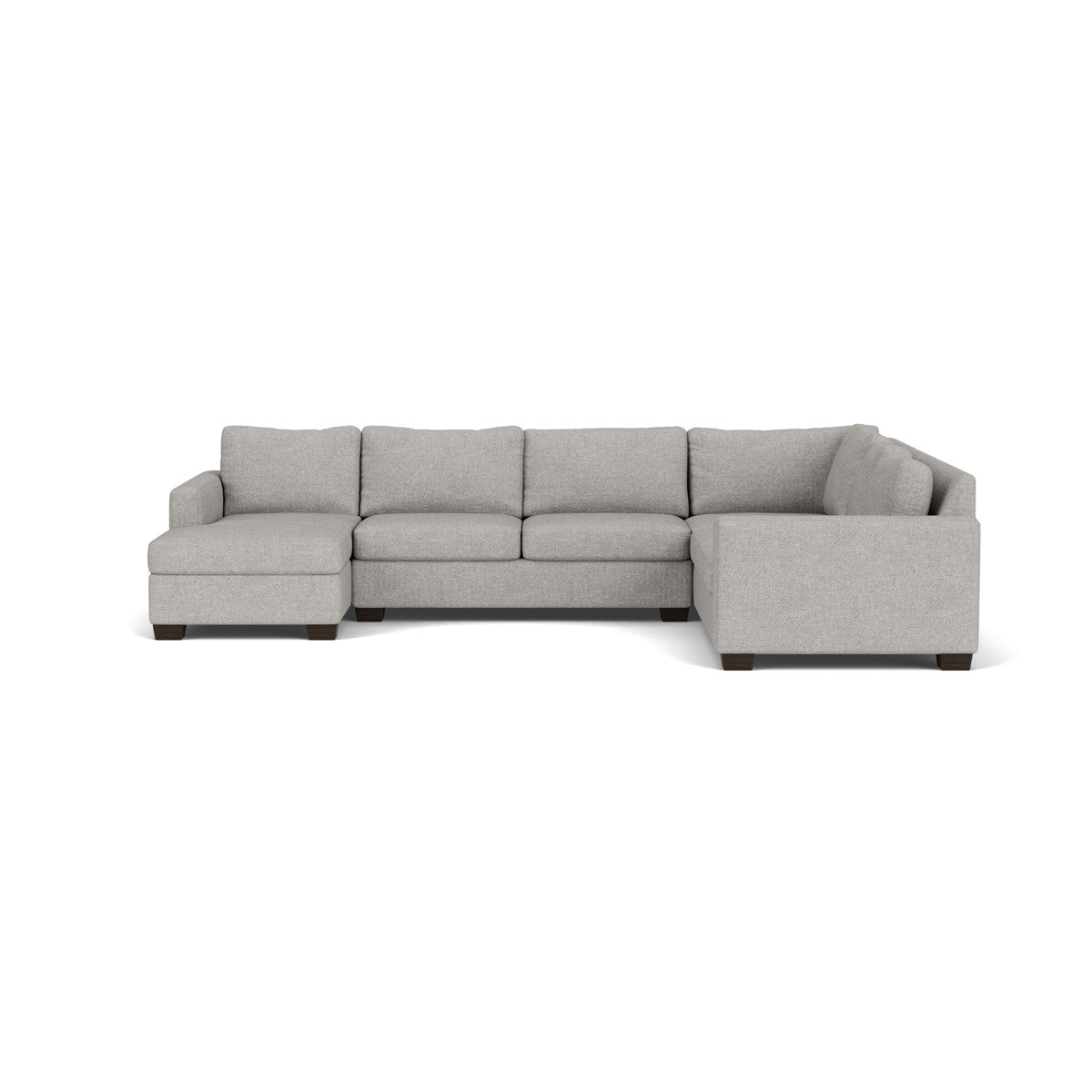 Track 141 Corner Sectional Sofa with Full Sleeper & Left Chaise - Modern L-Shaped Couch for Small Spaces, Living Room, Apartment & Home Theater Comfort