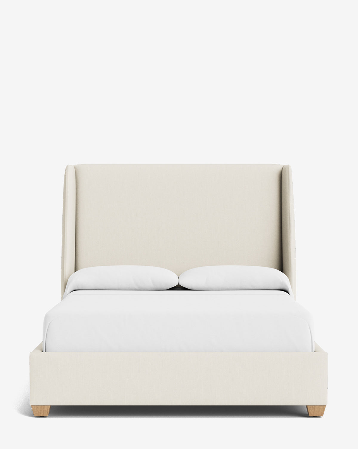 Walt Bed Tall Headboard - Queen Size Upholstered Bed Frame with Adjustable Height - Perfect for Modern Bedroom Decor & Small Spaces