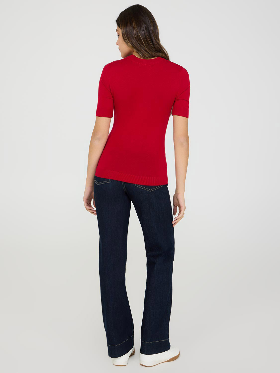 Women's Short Sleeve Sweater - Soft Cotton Knit Pullover Top for Spring & Summer | Casual Wear, Office Outfits, Weekend Style