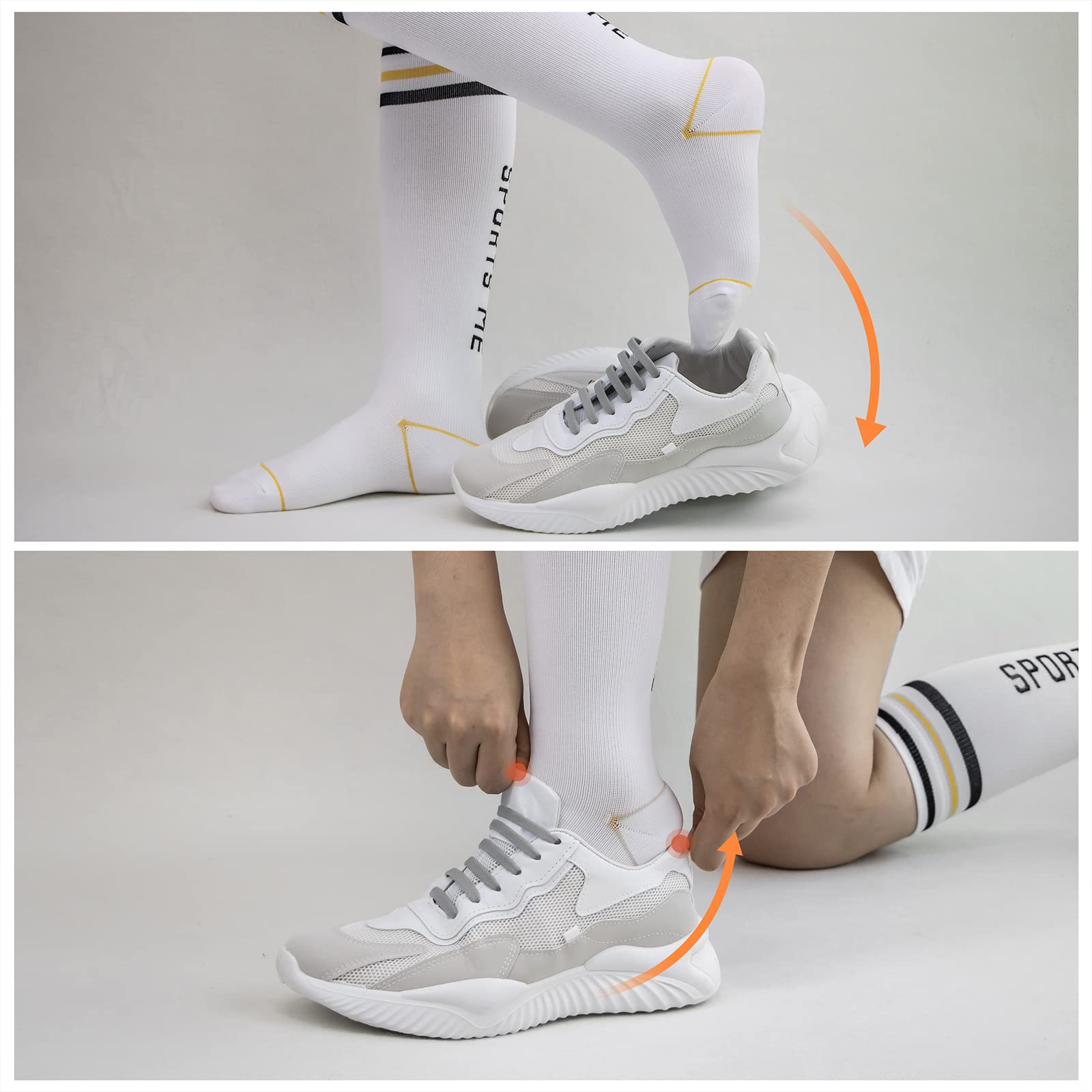 INMAKER No Tie Shoelaces for Kids & Adults - Stretchable Elastic Shoelaces for Sneakers, Running Shoes & Casual Wear | Perfect for Active Lifestyles, Sports & Easy On/Off