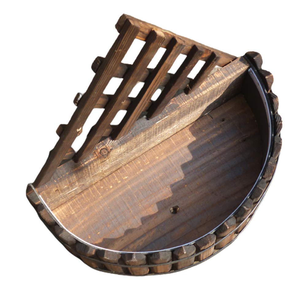 **Mavoorick Rustic Wooden Hanging Planters for Succulents – Indoor Outdoor Wall Decor for Balcony, Garden, Patio, Fence & Home – Perfect for Small Plants, Herbs & Flowers**
