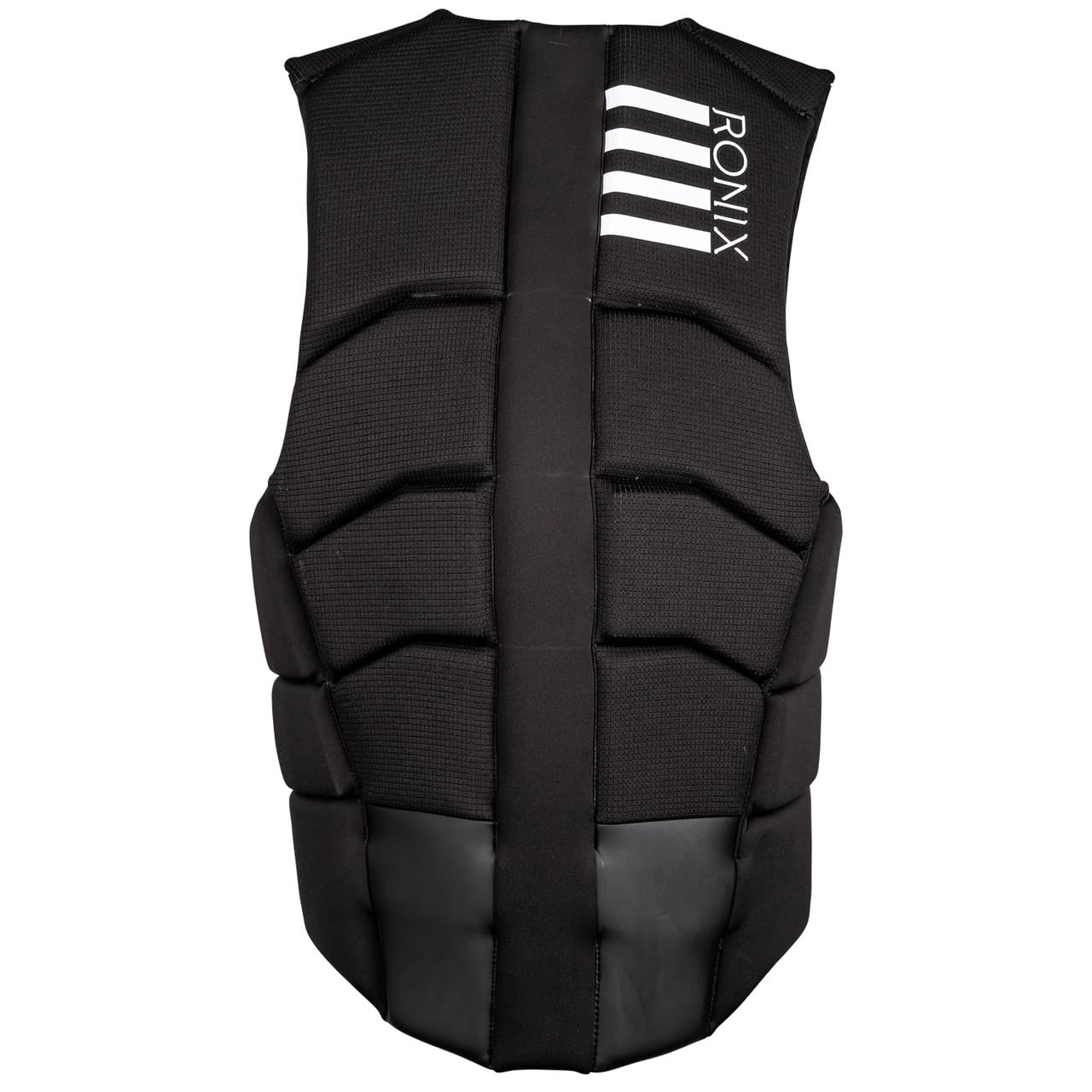 Ronix Kinetik Armor Foam NCGA Impact Vest for Wakeboarding & Water Sports - Black/White - XS - Safety Gear for Men & Women - Perfect for Boating, Jet Skiing & Aquatic Adventures