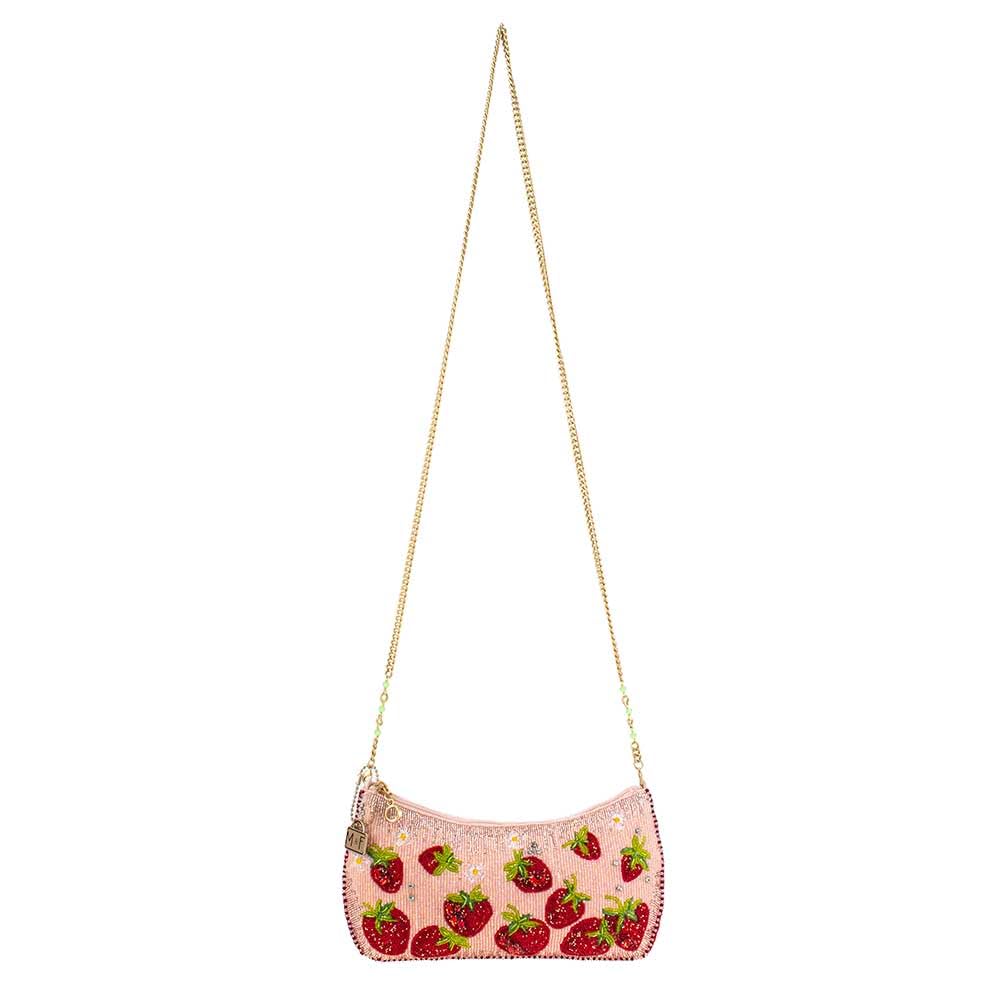 Mary Frances Strawberry Fields Crossbody Bag in Pink - Stylish Women's Handbag for Everyday Use, Parties & Special Occasions