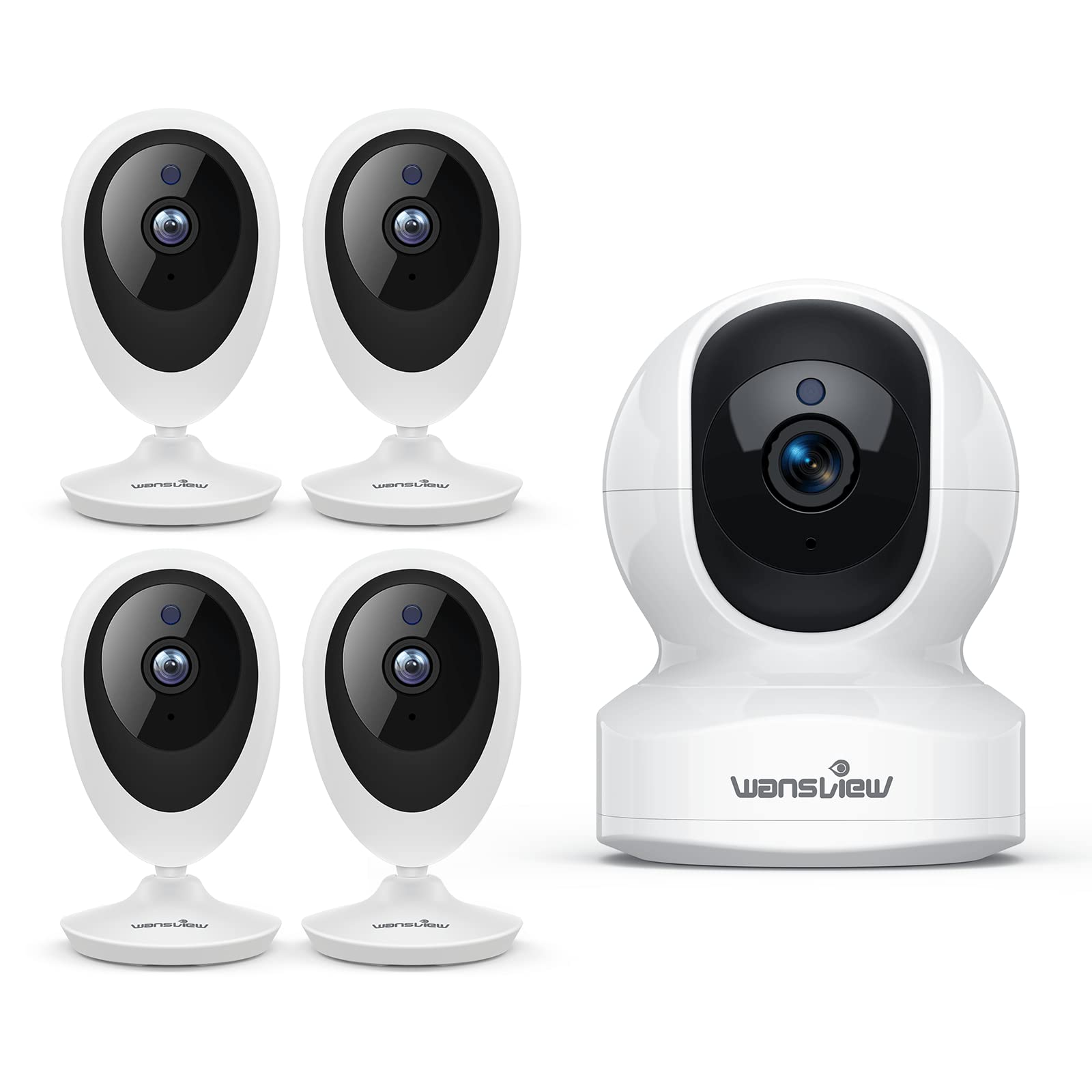 Wansview Indoor Security Camera - 1080p HD Baby Monitor with Night Vision & Two-Way Audio for Home, Pet, and Nursery Surveillance