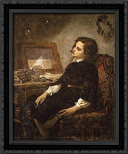 Thomas Couture Black Ornate Wood Framed Canvas Art - 20x24 Soap Bubbles Painting - Elegant Wall Decor for Living Room, Bedroom & Office